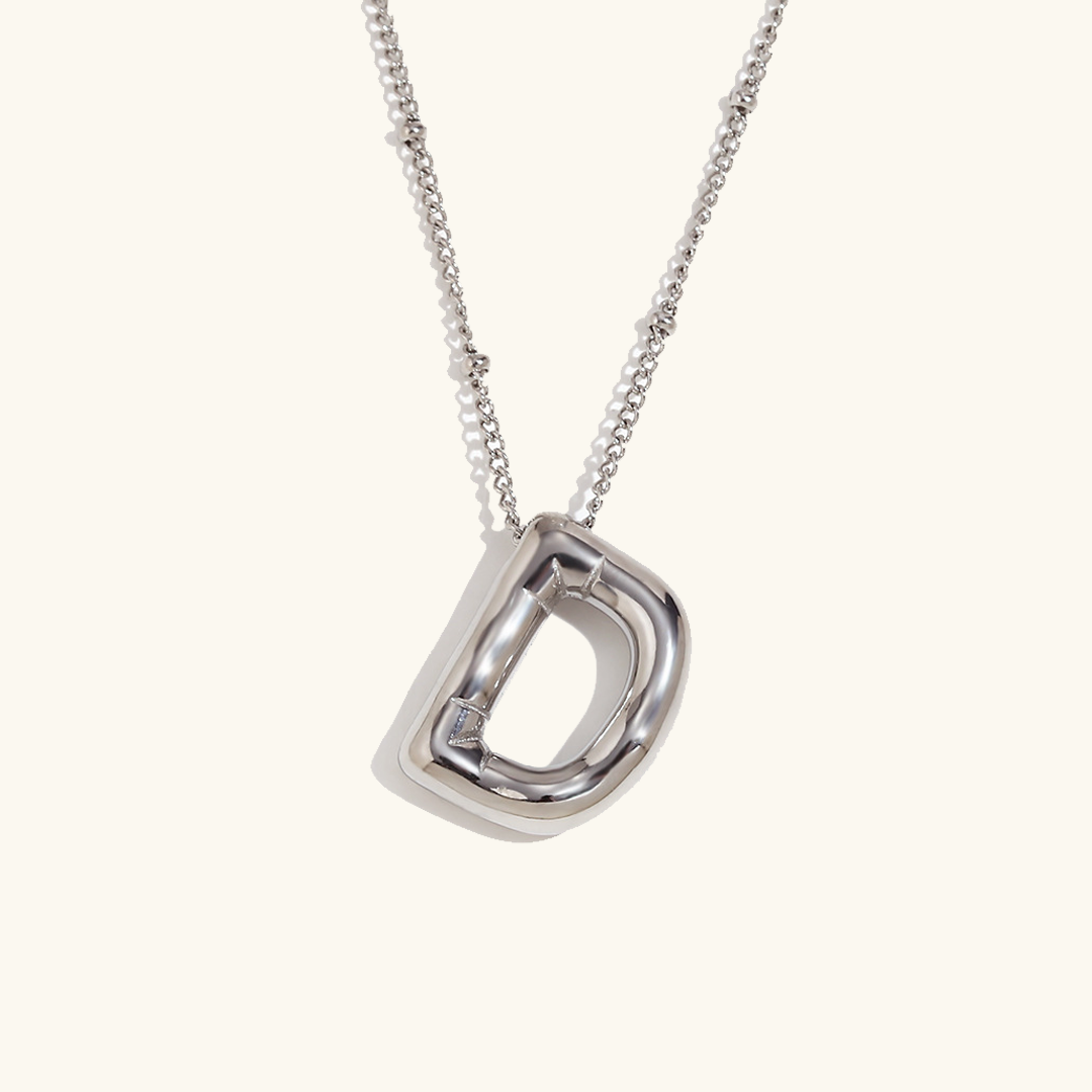 Collier Initial en Or Ballon