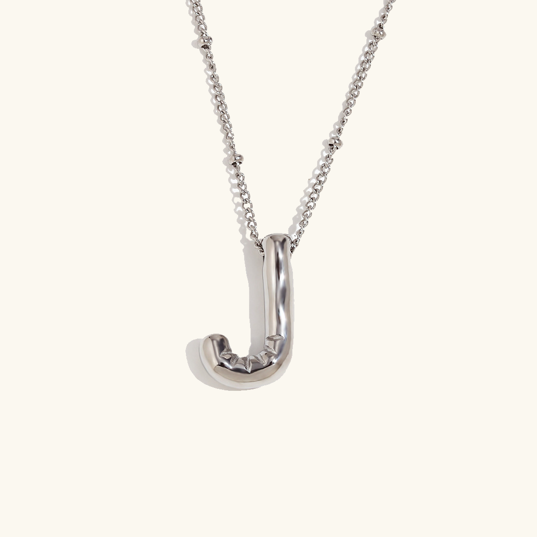 Collier Initial en Or Ballon