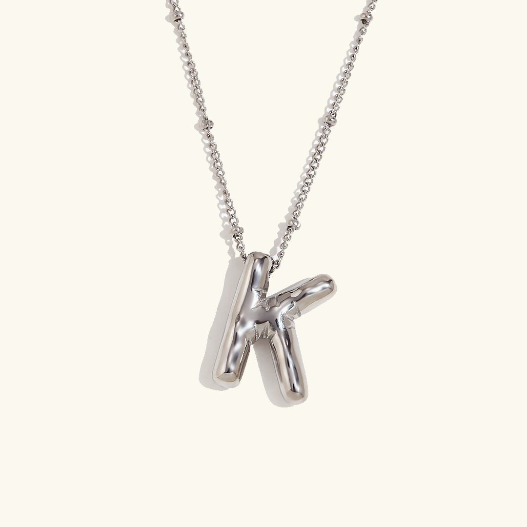 Collier Initial en Or Ballon