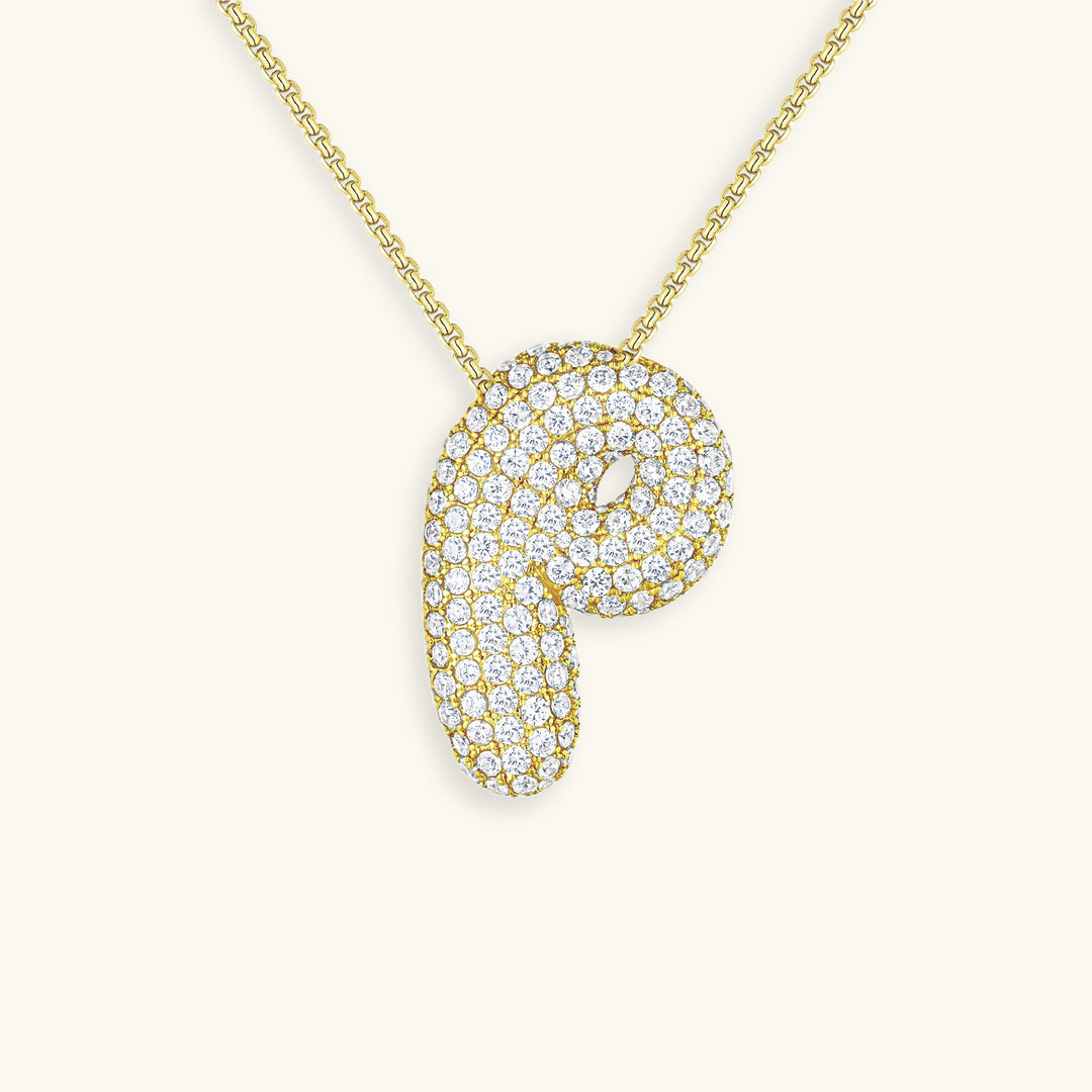 Collier en Diamant Initial Bulle