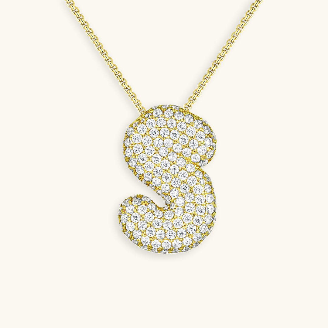 Collier en Diamant Initial Bulle