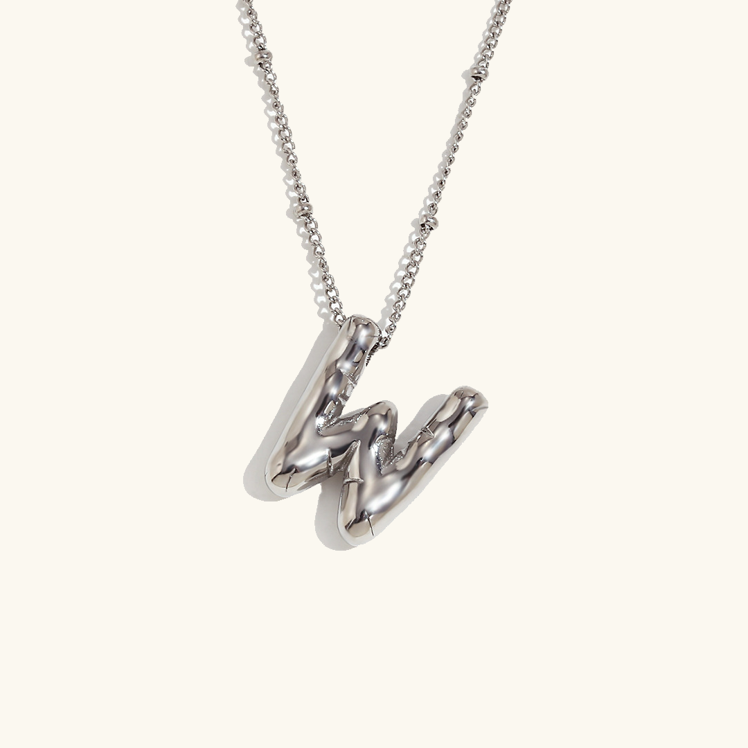 Collier Initial en Or Ballon