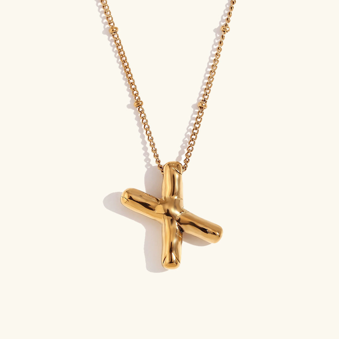 Collier Initial en Or Ballon
