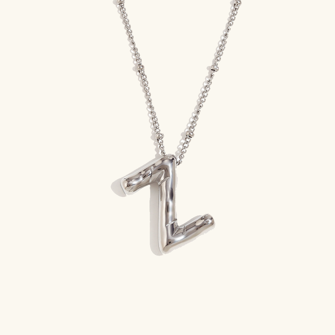 Collier Initial en Or Ballon