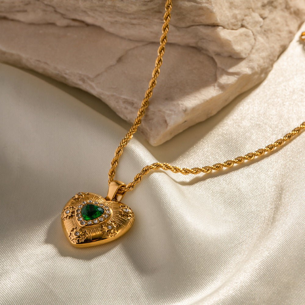 Collier en Cœur en Or Caelus
