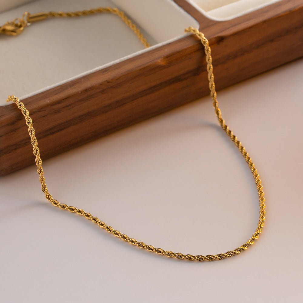 Collier en Chaîne Rope Doré