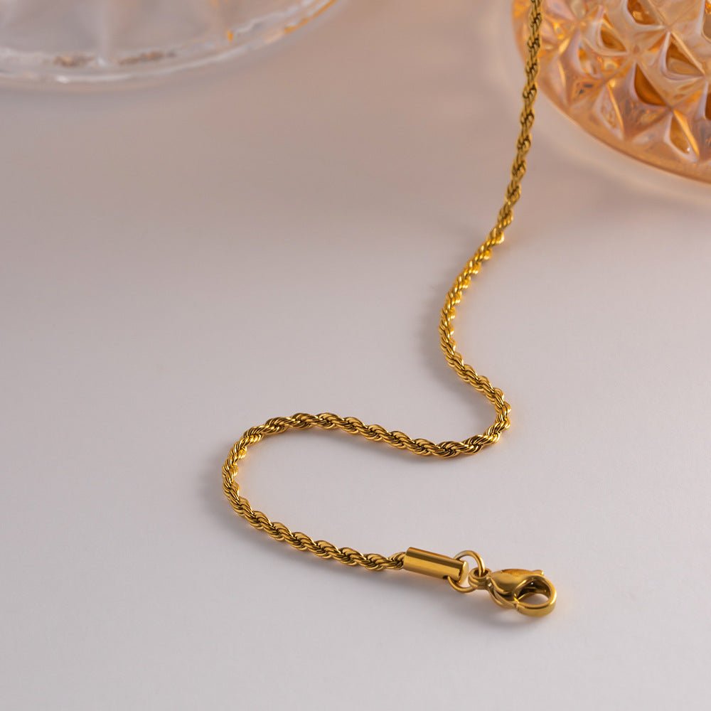 Collier en Chaîne Rope Doré