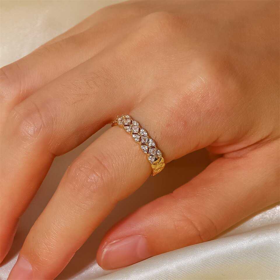 Bague Camille en Or à Motifs