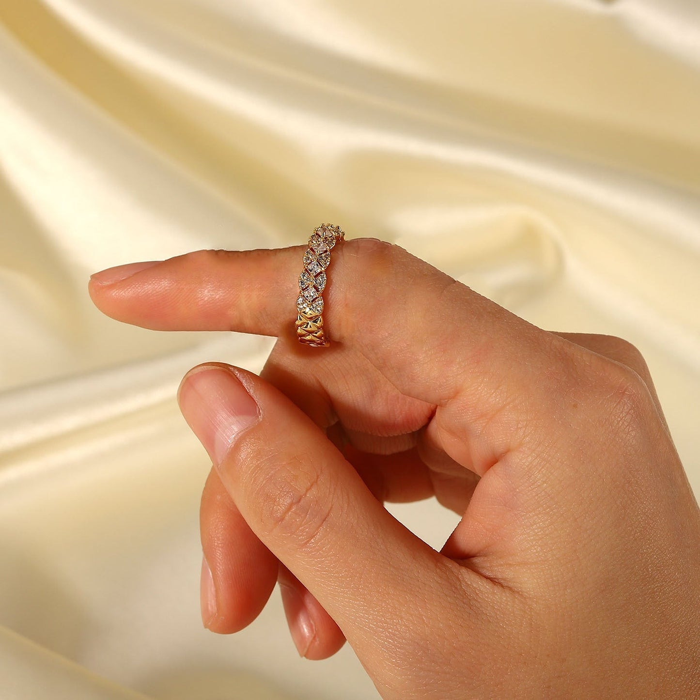Bague Camille en Or à Motifs