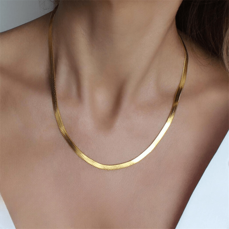 Collier Herringbone En Or Elizabeth