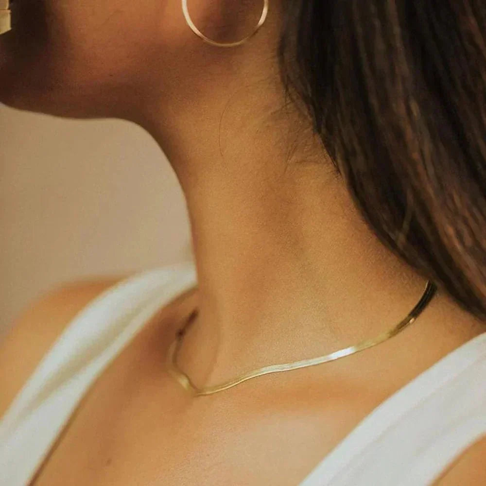 Collier Herringbone En Or Elizabeth