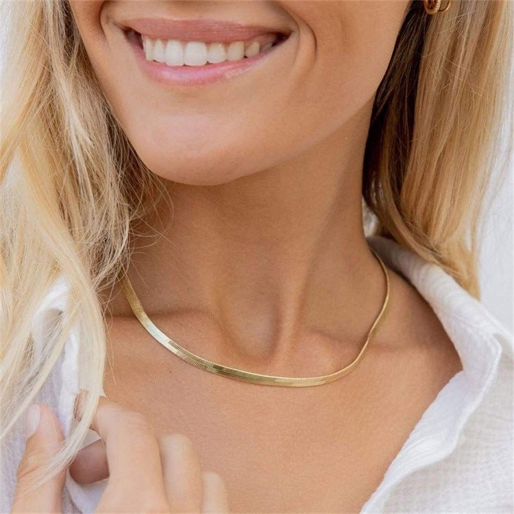 Collier Herringbone En Or Elizabeth