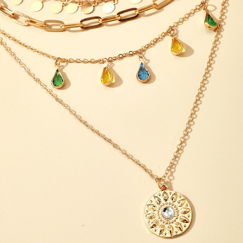 Pour Elle | Collier En Cristal Multi-Couches