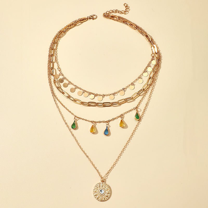 Pour Elle | Collier En Cristal Multi-Couches