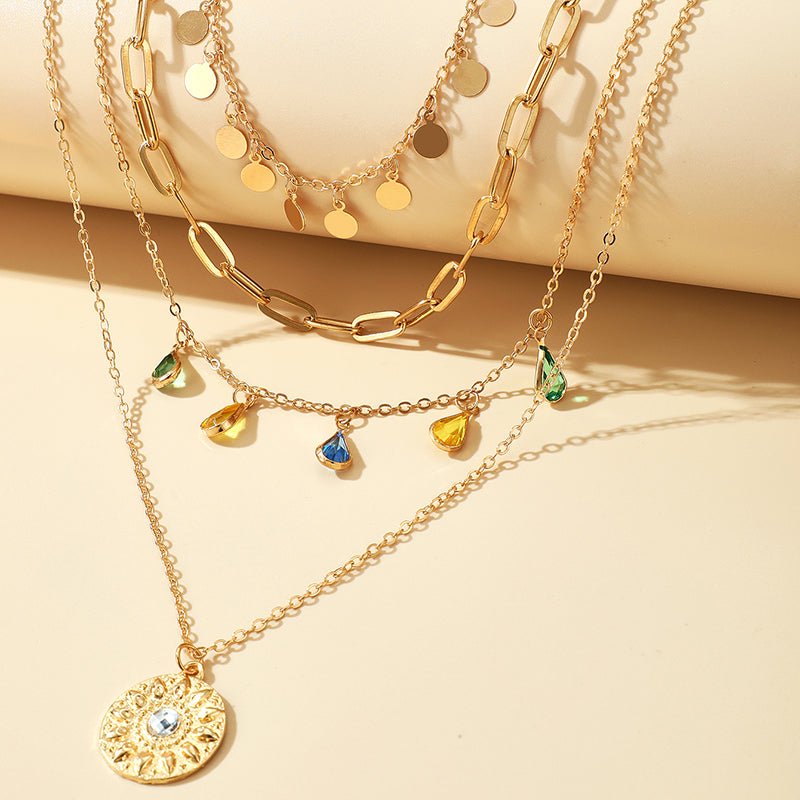 Pour Elle | Collier En Cristal Multi-Couches