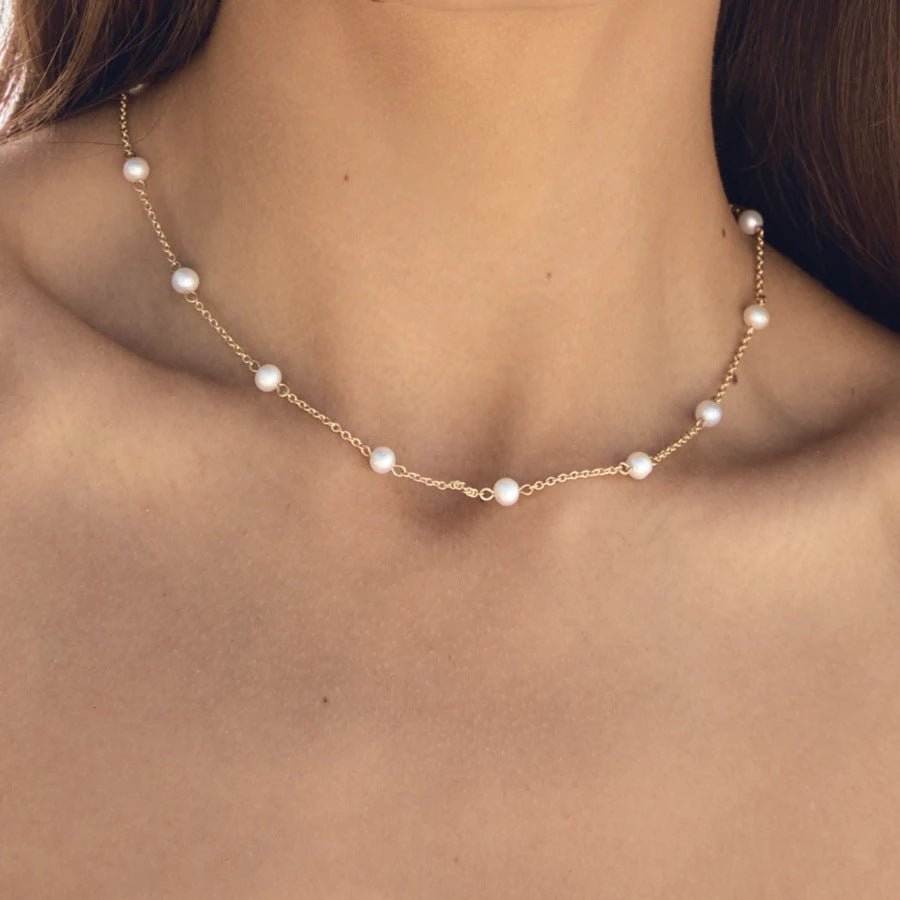 Collier en Perles Dorées Nora