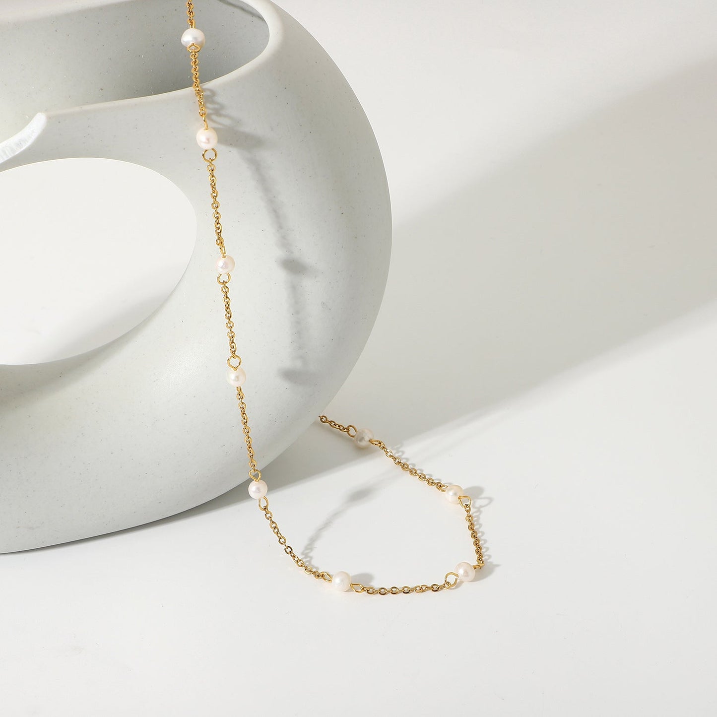 Collier en Perles Dorées Nora