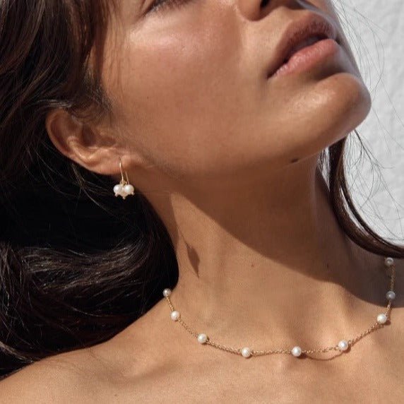 Collier en Perles Dorées Nora