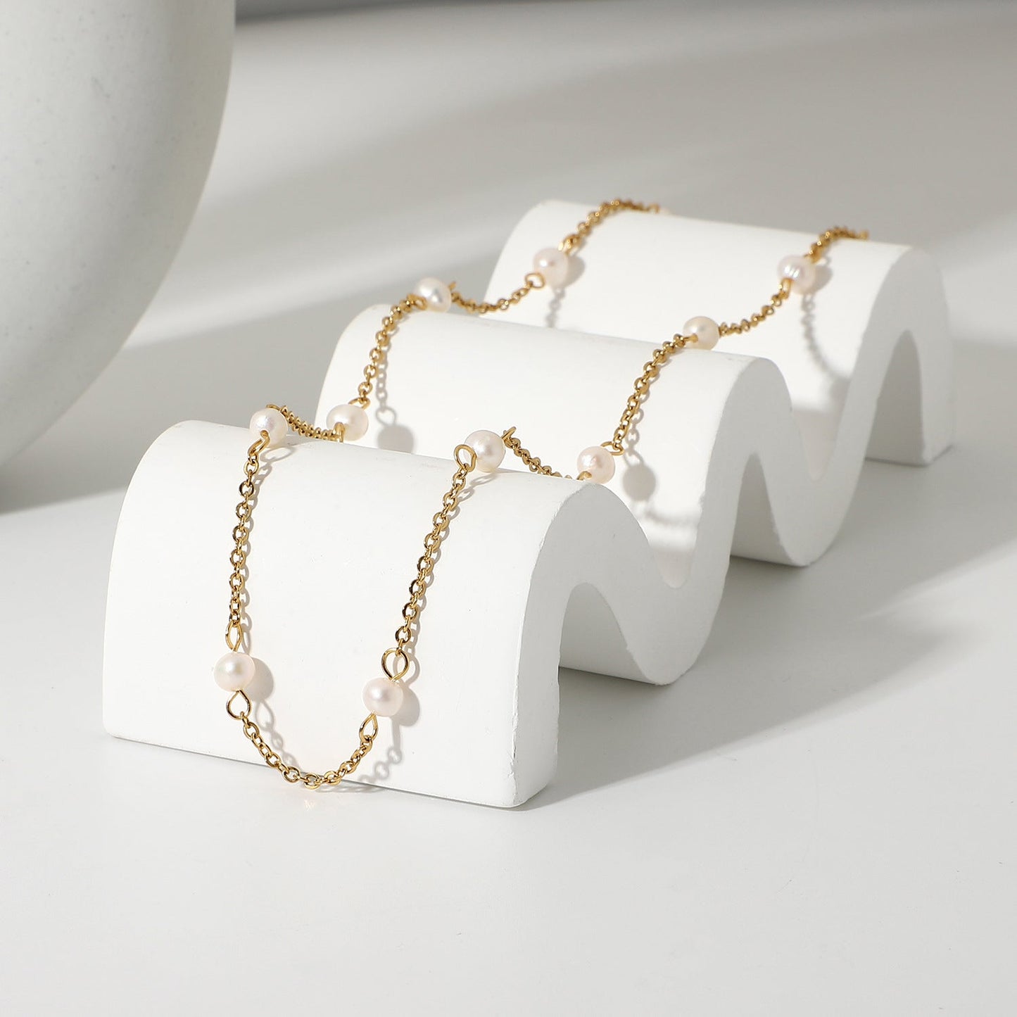 Collier en Perles Dorées Nora