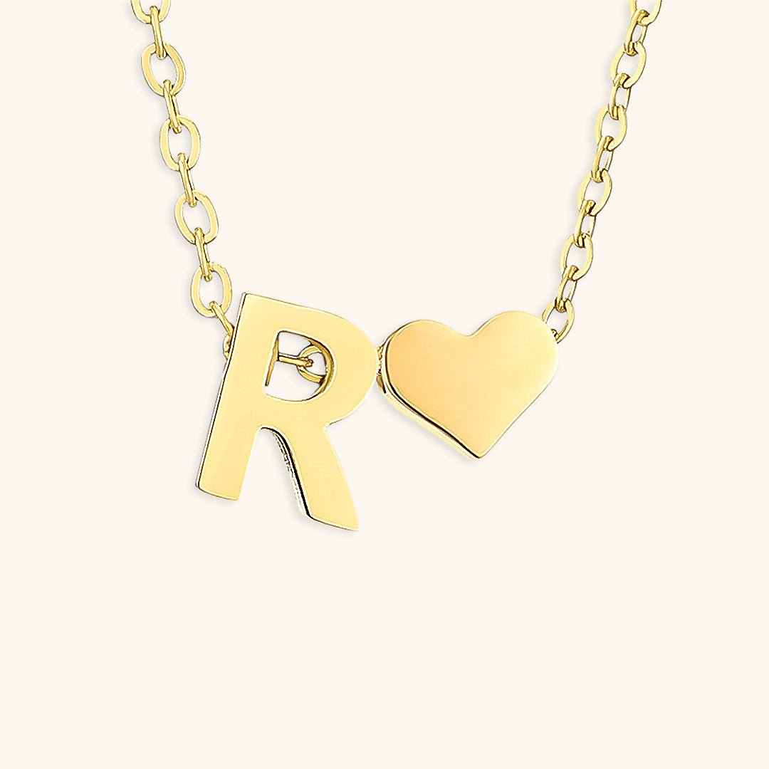 Collier En Or Avec Lettre Initiale Ria