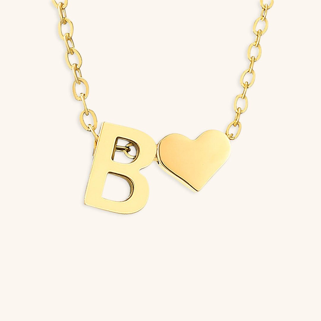 Collier En Or Avec Lettre Initiale Ria