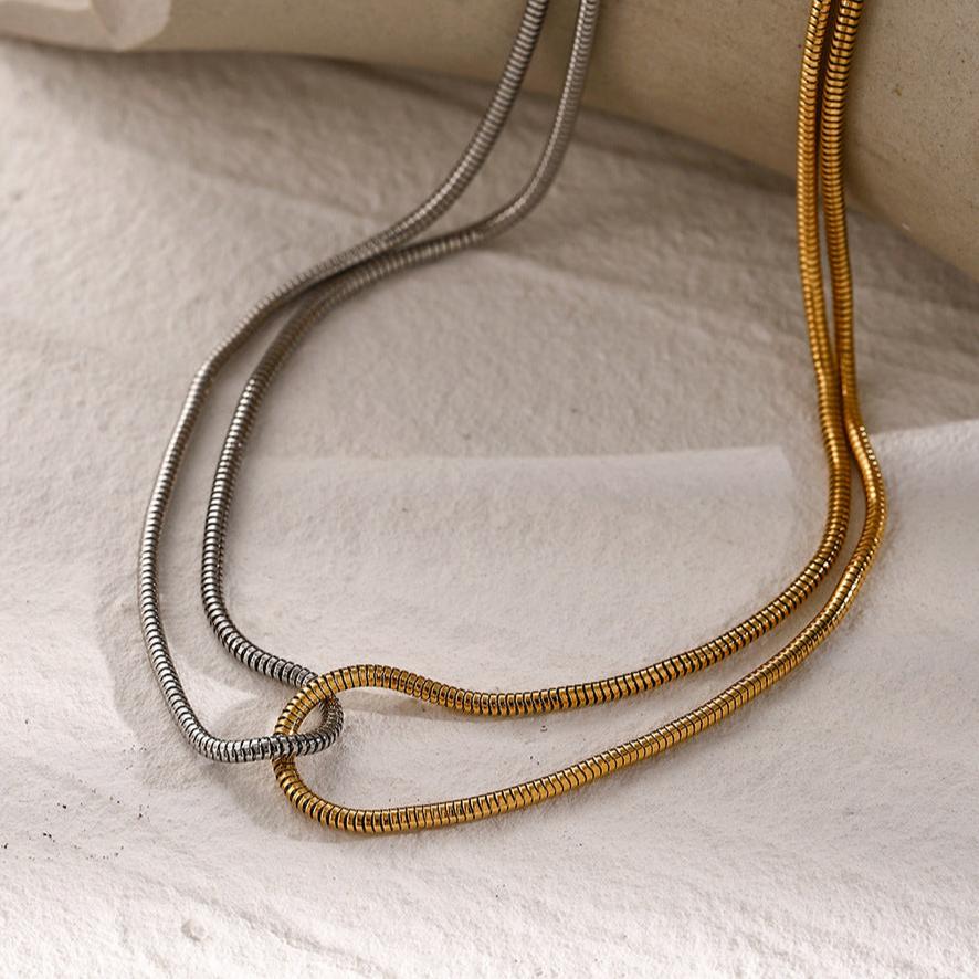 Collier Talia À Double Ton