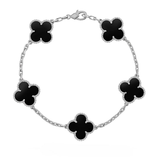 Trèfle | Bracelet – Noir