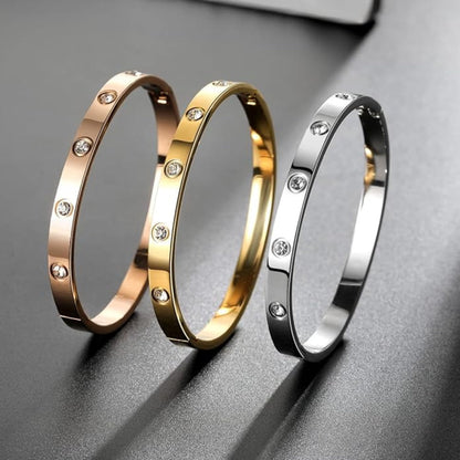 Éternité | Bracelet – Or et Argent avec zircones
