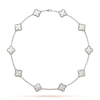 Trèfle | Collier – Blanc