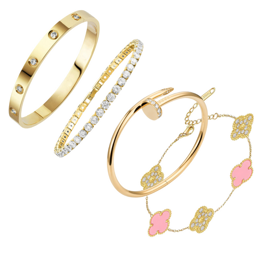 Éternité | Parure – Or avec zircones