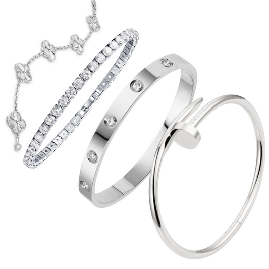 Trèfle | Bracelet – Argent