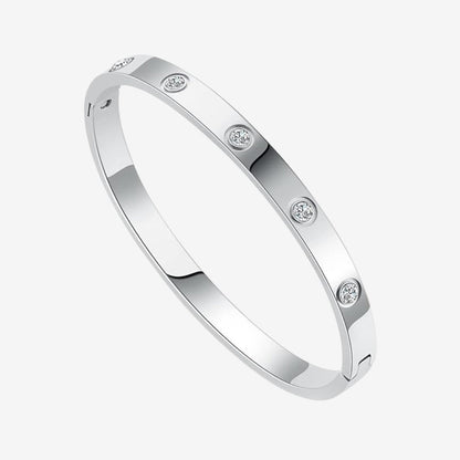 Éternité | Bracelet – Or et Argent avec zircones