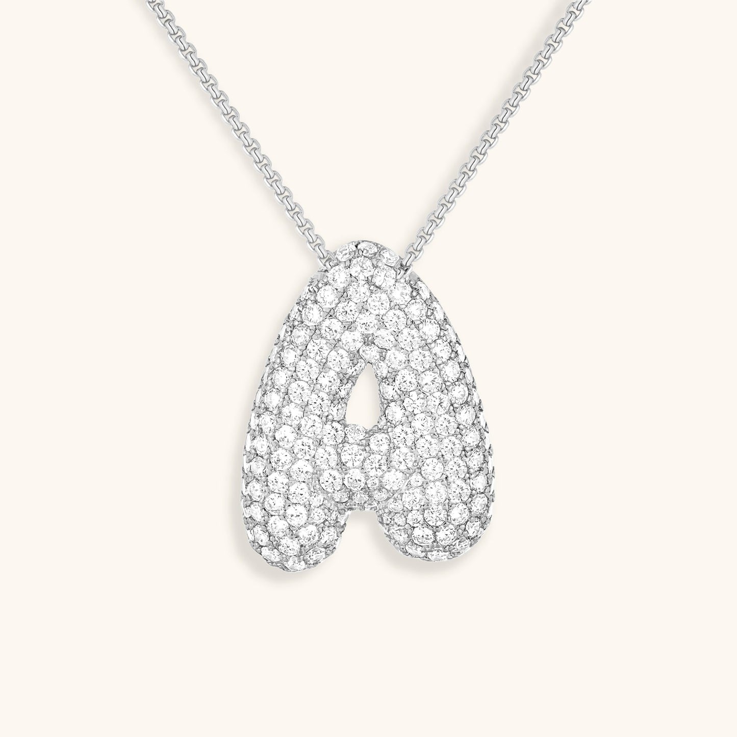 Collier en Diamant Initial Bulle