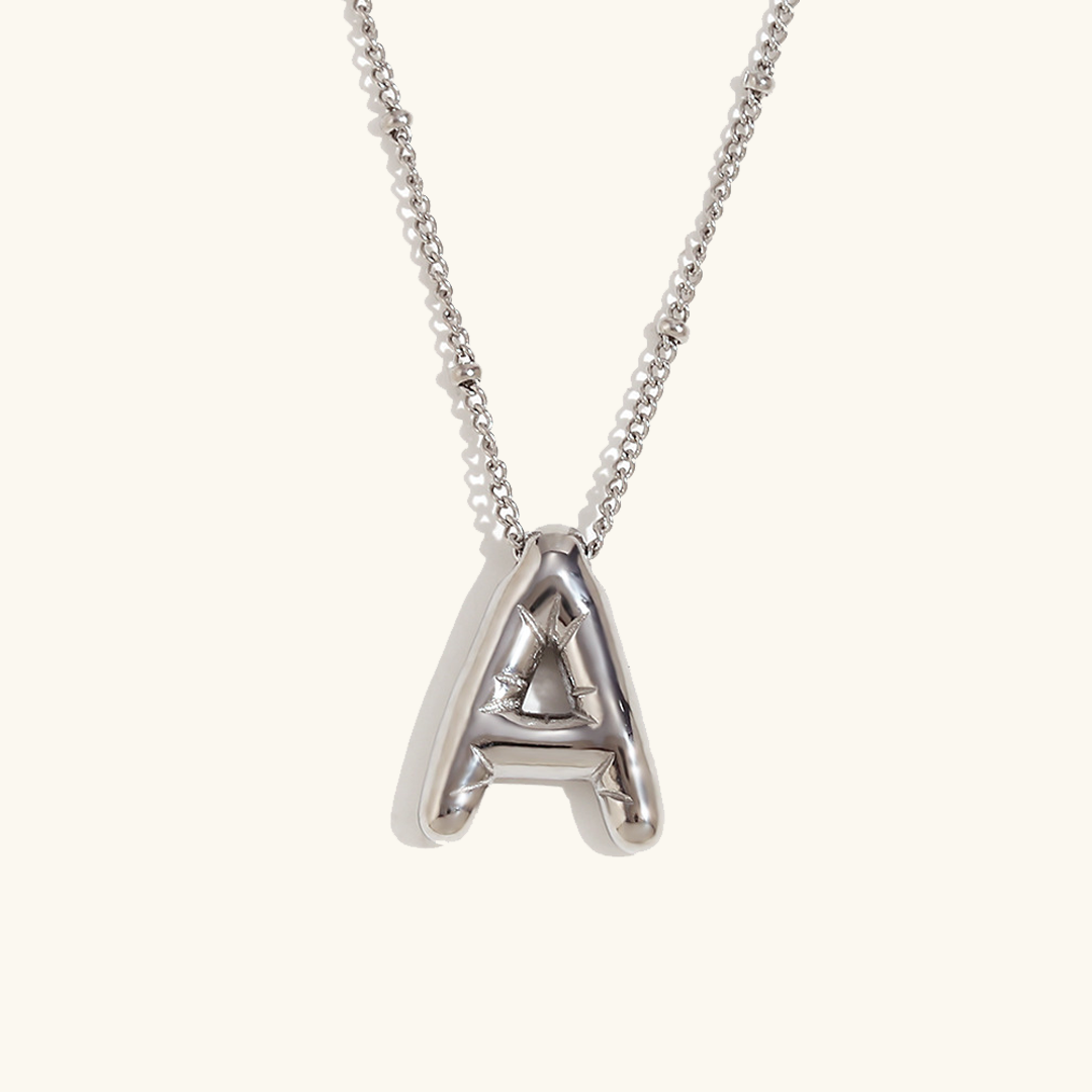 Collier Initial en Or Ballon