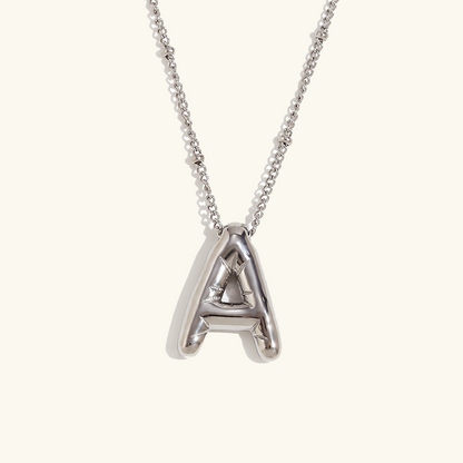 Collier Initial en Or Ballon