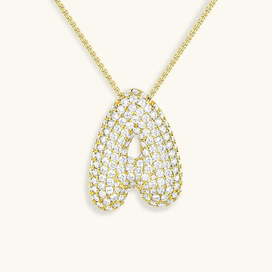Collier en Diamant Initial Bulle