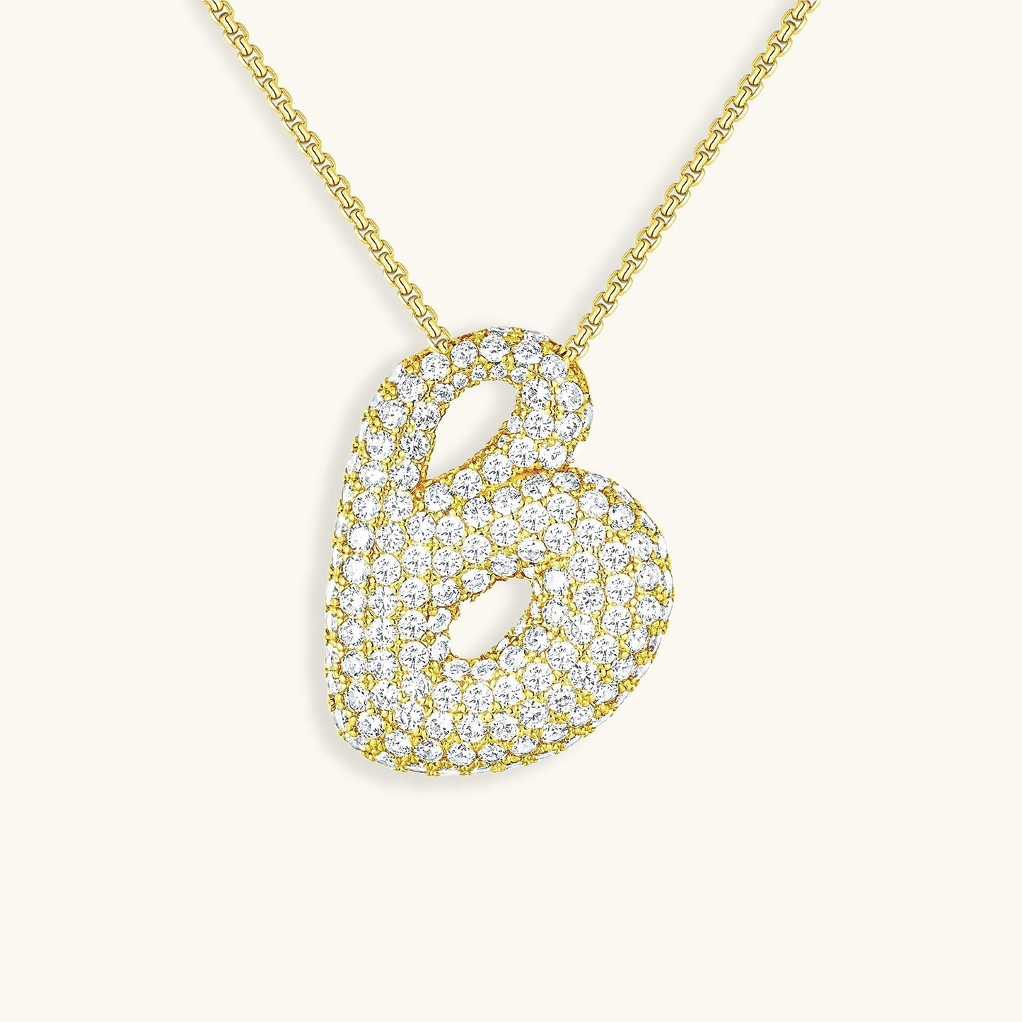 Collier en Diamant Initial Bulle