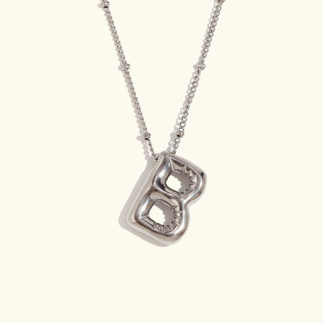 Collier Initial en Or Ballon