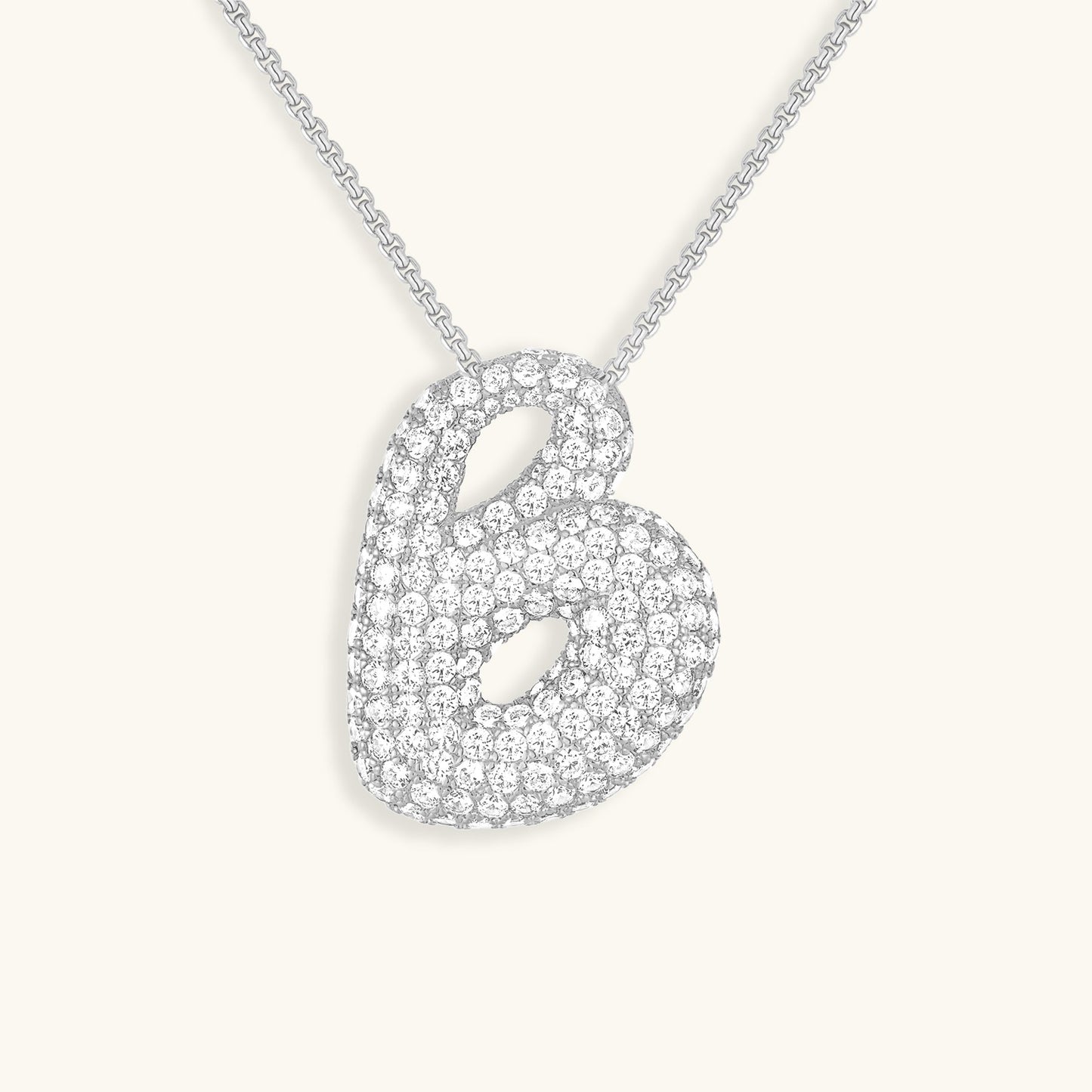 Collier en Diamant Initial Bulle