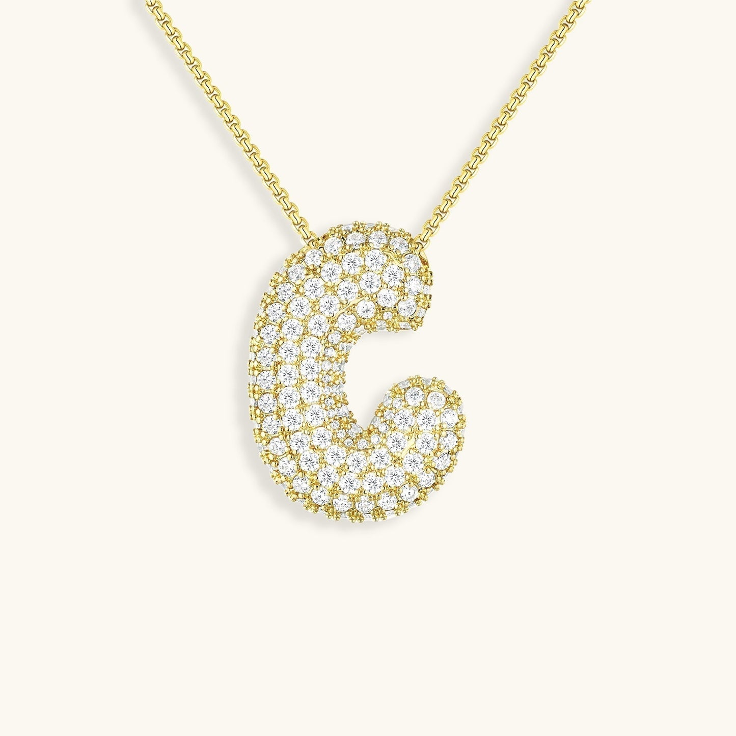Collier en Diamant Initial Bulle