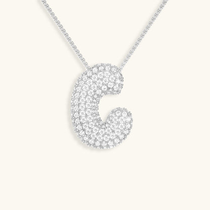 Collier en Diamant Initial Bulle