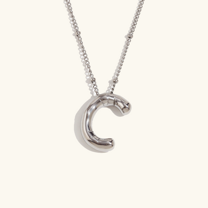Collier Initial en Or Ballon