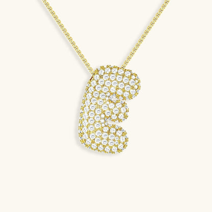 Collier en Diamant Initial Bulle