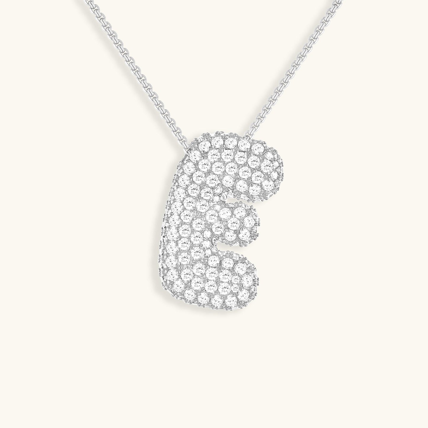 Collier en Diamant Initial Bulle