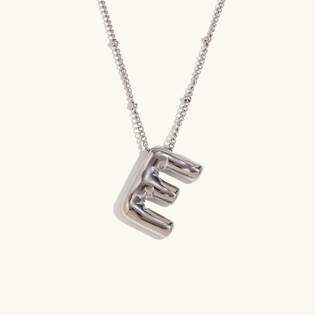 Collier Initial en Or Ballon