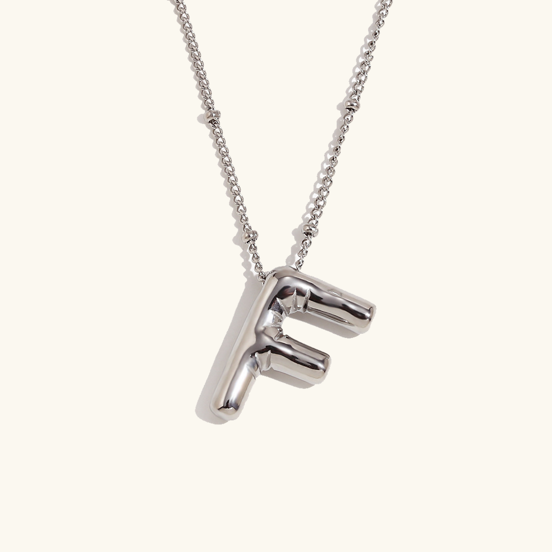 Collier Initial en Or Ballon