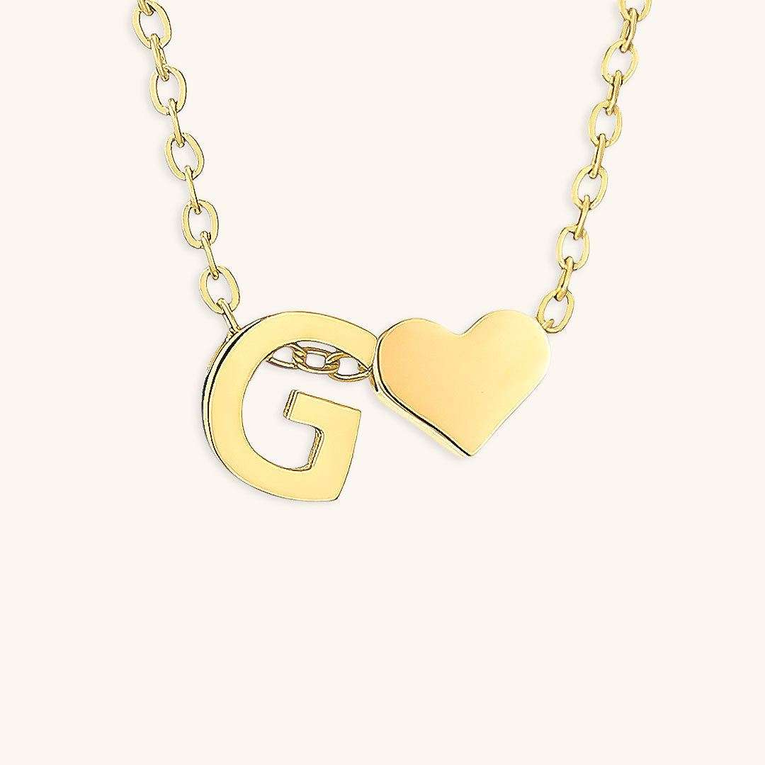 Collier En Or Avec Lettre Initiale Ria