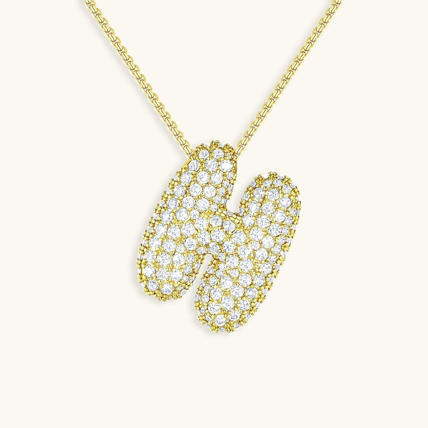 Collier en Diamant Initial Bulle