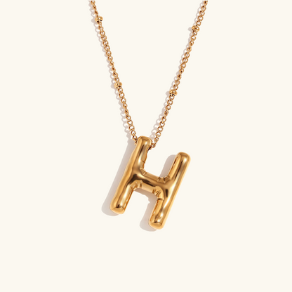 Collier Initial en Or Ballon