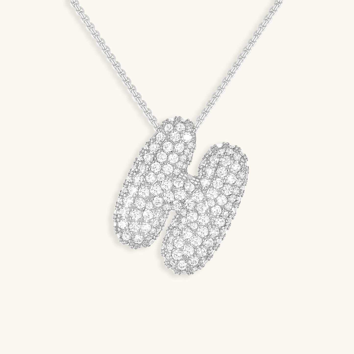 Collier en Diamant Initial Bulle